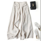 🔥LAST DAY SALE 49% OFF🔥Summer women's wide leg cotton linen loose trousers-14