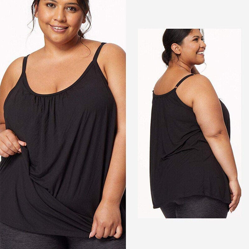 🏆HOT SALE 49% OFF - Loose-fitting Tank Top With Built-in Bra-20