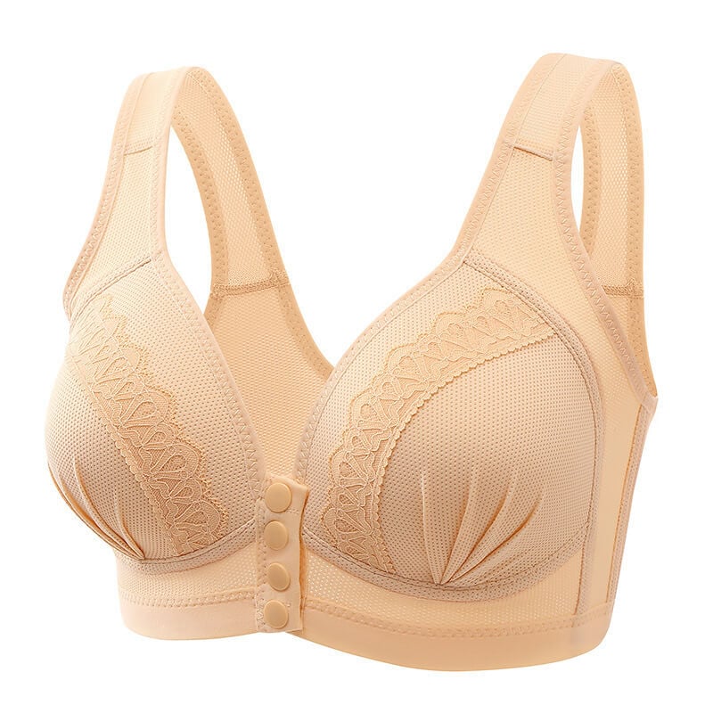 🎁Hot Sale 49% OFF⏳Front Button Breathable Skin-Friendly Cotton Bra-7