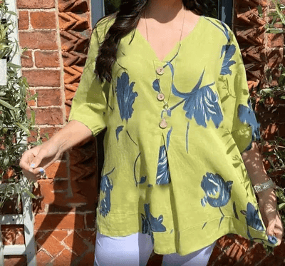 💕Hot Sale 70% OFF🌷Printed V-neck Tunic Top🌷-6