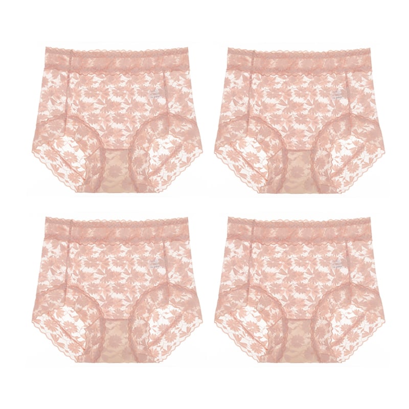 🌷✨️Pay 1 Get 2 Packs Free🌷✨️Sexy Seamless Thin Lace Silk Care Panties-10