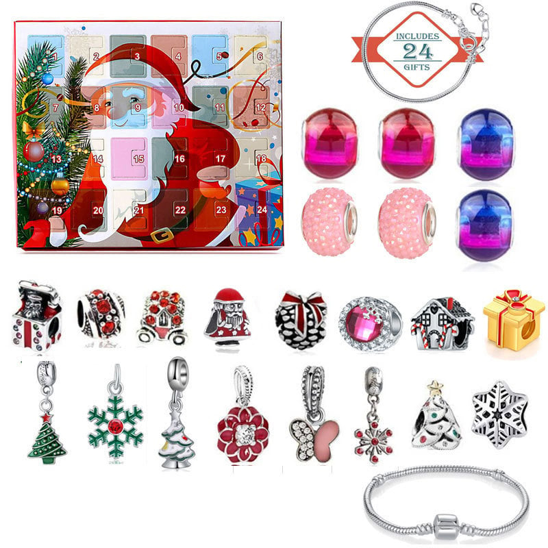 🔥Hot Sale 49% Off🎁24 Pcs DIY Christmas Advent Calendar Bracelets Set-12