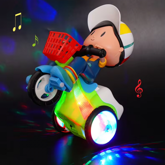 🎁HOT SALE 49% OFF🎁Stunt Tricycle for Kids: Music, Lights, 360° Rotation-1