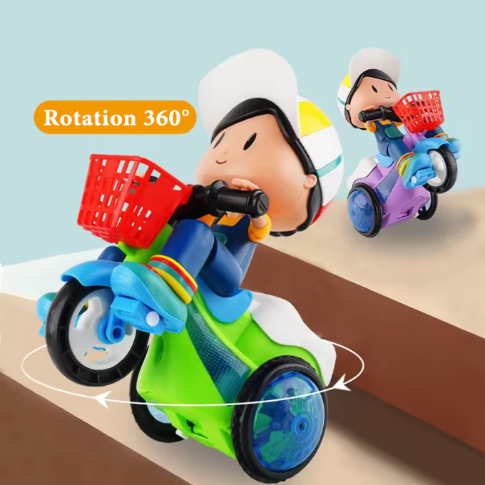 🎁HOT SALE 49% OFF🎁Stunt Tricycle for Kids: Music, Lights, 360° Rotation-4