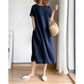 🔥Summer Hot Sale 49%Off👗Loose Cotton And Linen Dress😍✨-7