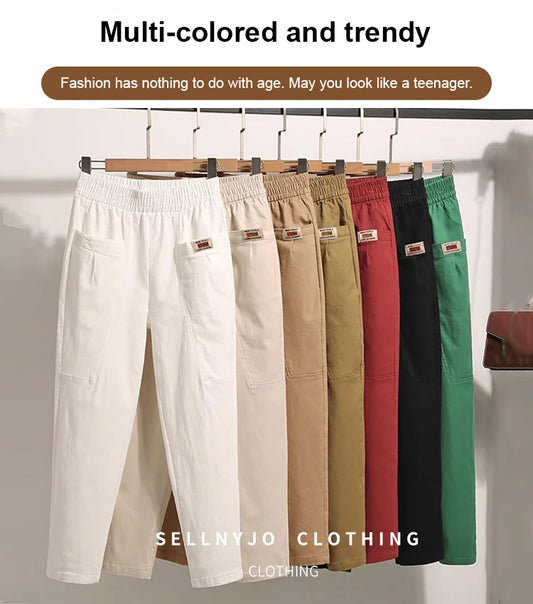 💝Hot sale 49% off💝Women's Elastic Waist Cotton Pants