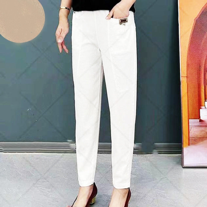 💝Hot sale 49% off💝Women's Elastic Waist Cotton Pants-8