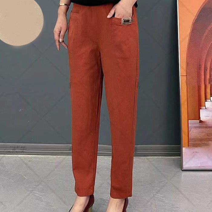 💝Hot sale 49% off💝Women's Elastic Waist Cotton Pants-7