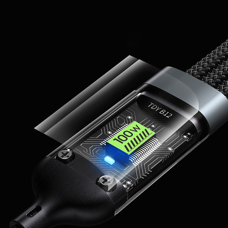 💥Limited time 49% off⚡Transparent Luminous 3-in-1 Super Fast Charging Cable-2