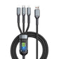 💥Limited time 49% off⚡Transparent Luminous 3-in-1 Super Fast Charging Cable-8