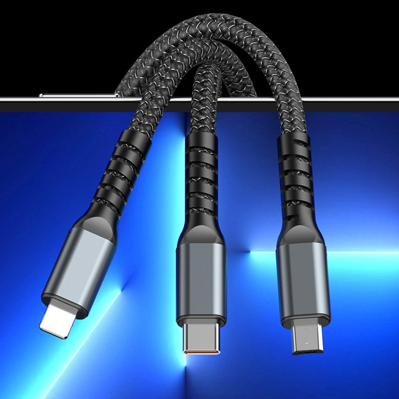 💥Limited time 49% off⚡Transparent Luminous 3-in-1 Super Fast Charging Cable-7