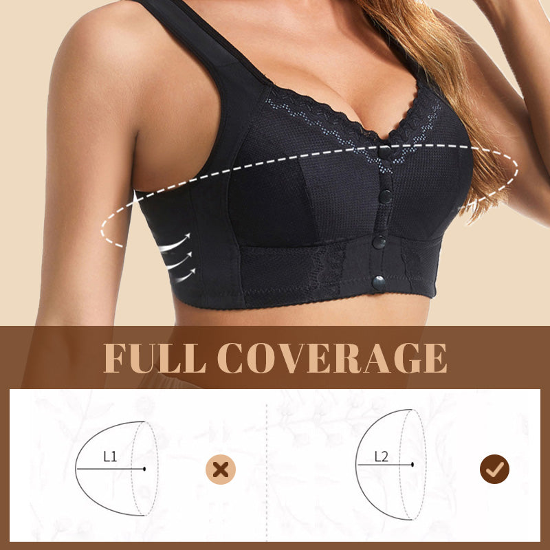 🔥Summer Sale 49% Off🌹Front Closure Breathable Bra for Seniors🎀-3