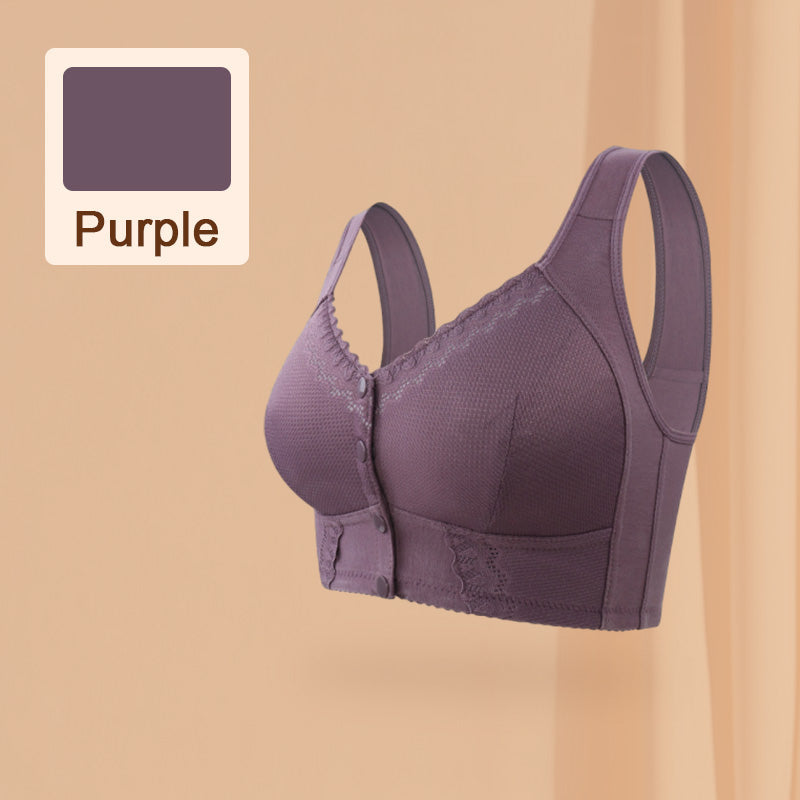 🔥Summer Sale 49% Off🌹Front Closure Breathable Bra for Seniors🎀-9