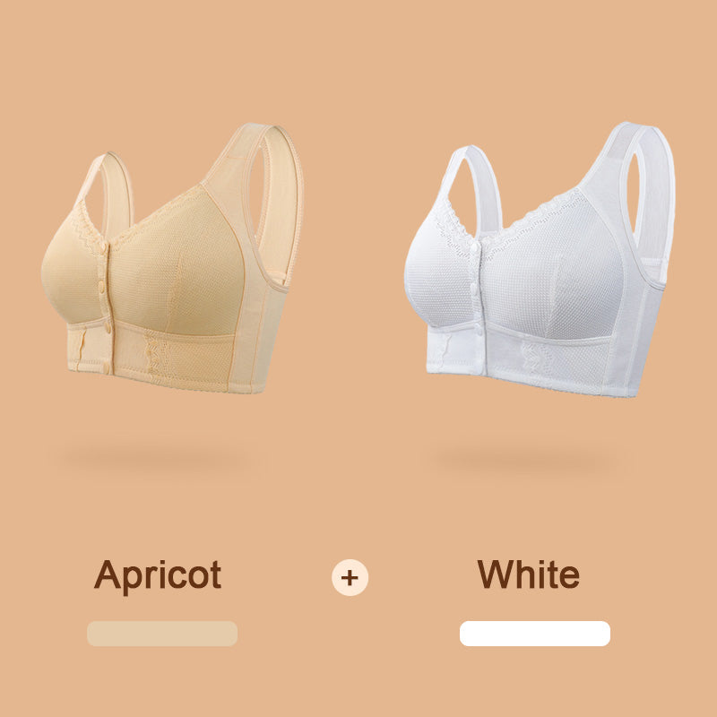 🔥Summer Sale 49% Off🌹Front Closure Breathable Bra for Seniors🎀-12