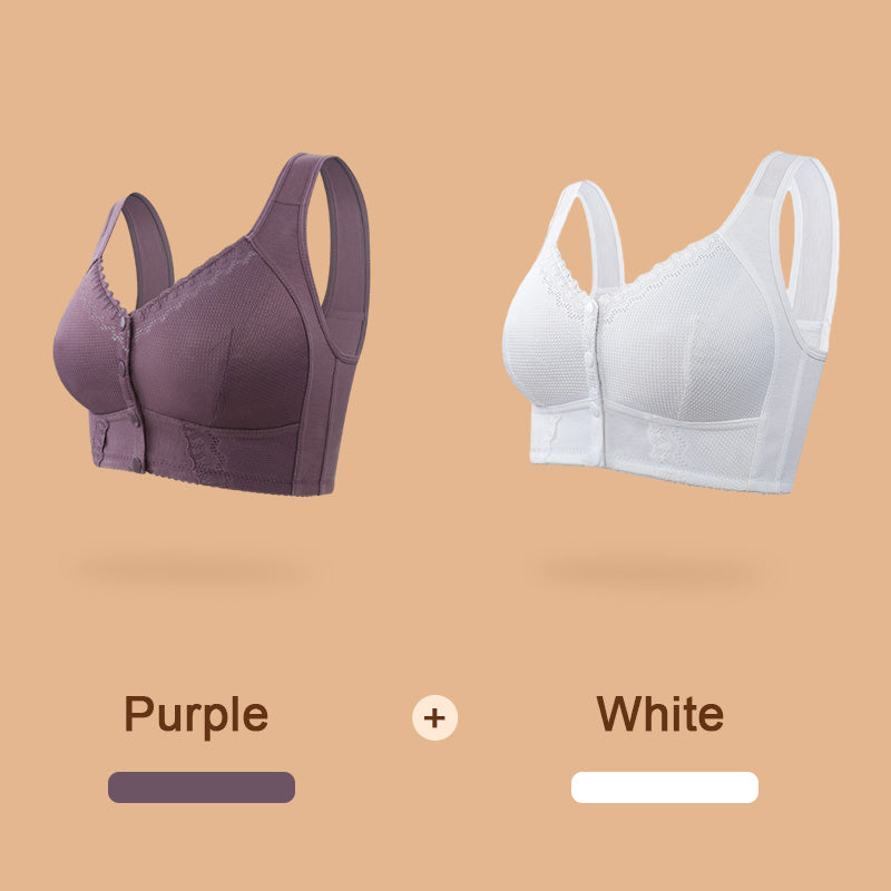 🔥Summer Sale 49% Off🌹Front Closure Breathable Bra for Seniors🎀-14