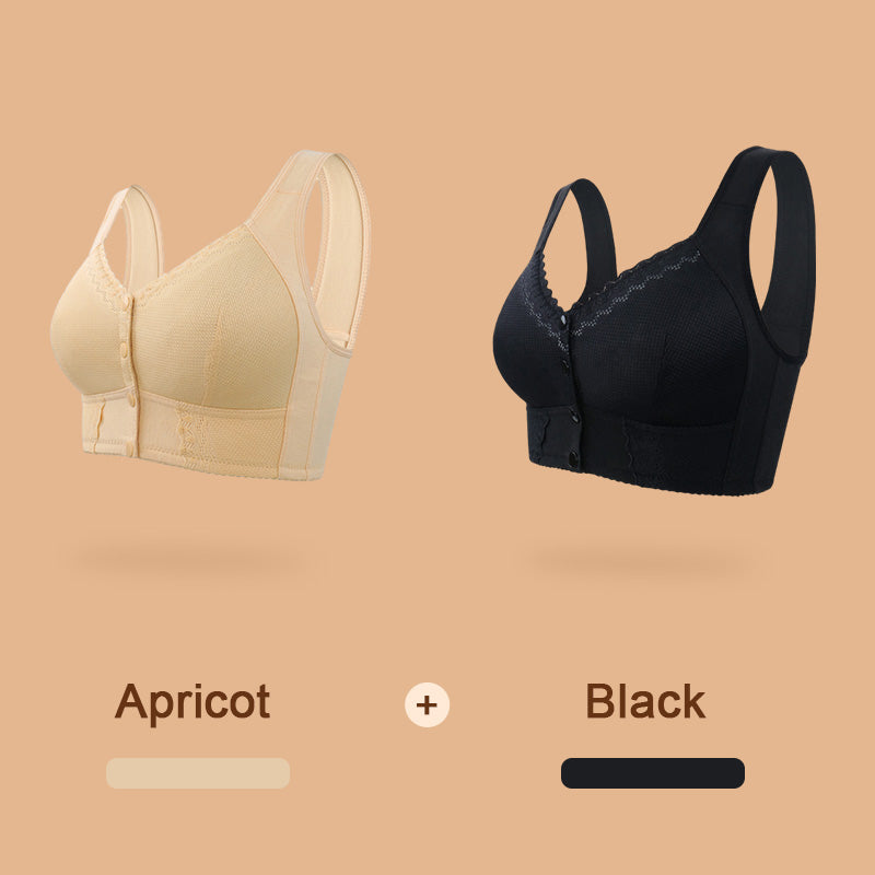 🔥Summer Sale 49% Off🌹Front Closure Breathable Bra for Seniors🎀-13