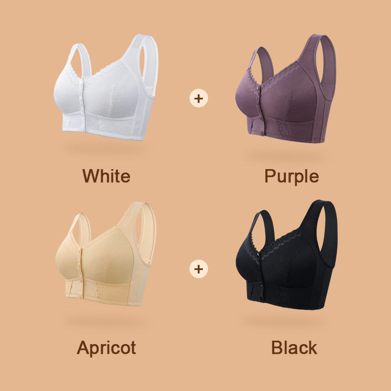 🔥Summer Sale 49% Off🌹Front Closure Breathable Bra for Seniors🎀-15