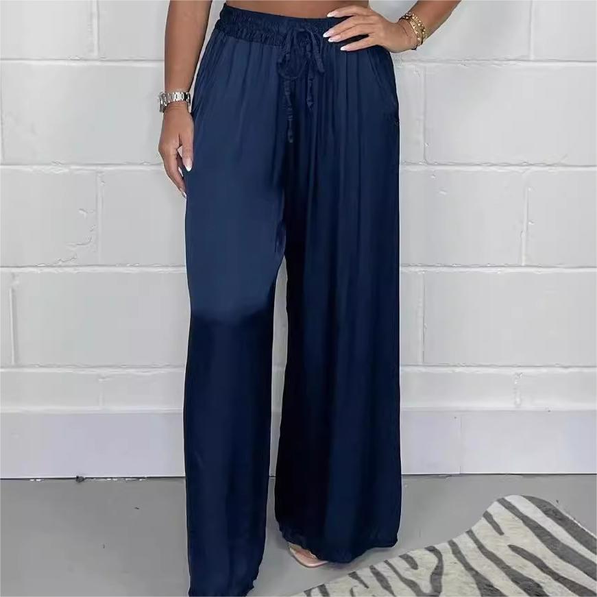 🔥LAST DAY SALE 49% OFF💃Straight Leg Smooth Loose Trousers-5