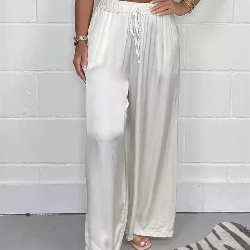 🔥LAST DAY SALE 49% OFF💃Straight Leg Smooth Loose Trousers-2