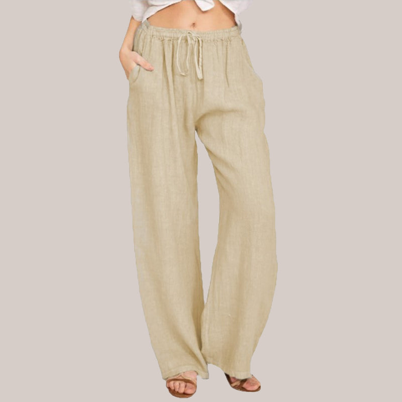 🔥LAST DAY SALE 49% OFF🔥Women's Summer Linen Cotton Wide Leg Pants-6