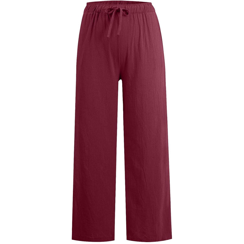 🔥LAST DAY SALE 49% OFF🔥Women's Summer Linen Cotton Wide Leg Pants-14