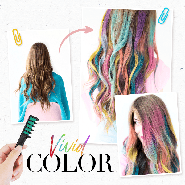 🔥HOT SALE 49% OFF🔥Temporary Hair Dye Chalk Comb- Cruelty Free-2