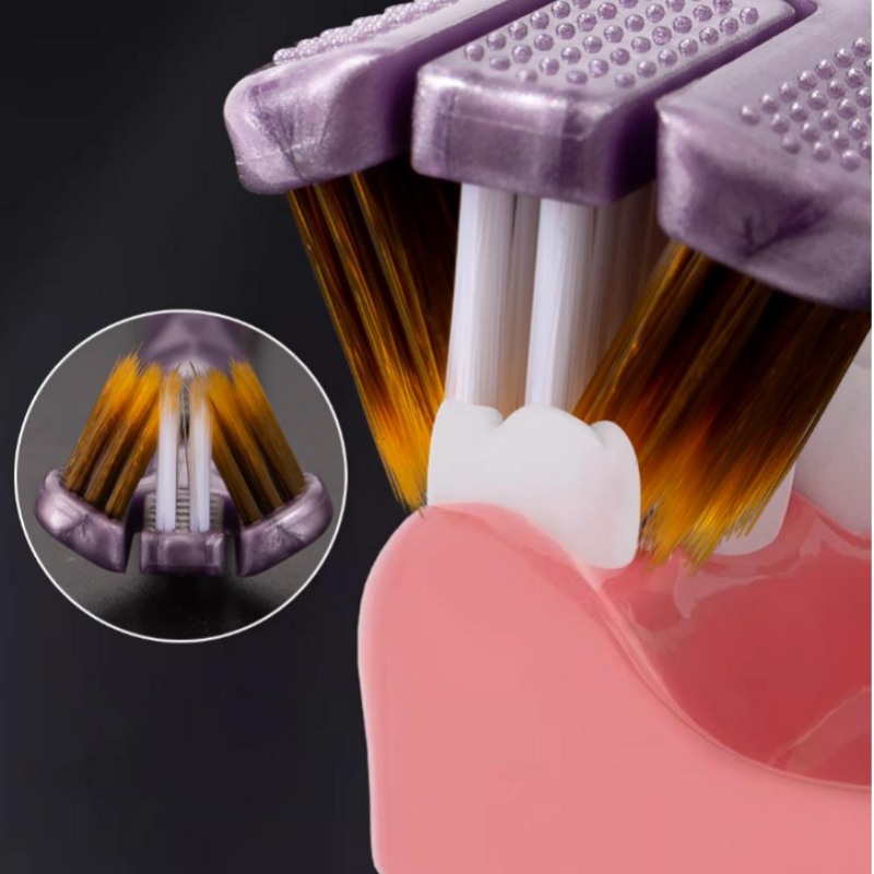 🔥HOT SALE🦷Only ￡1.19/PCS🔥 Three-headed multi-angle cleaning toothbrush-1