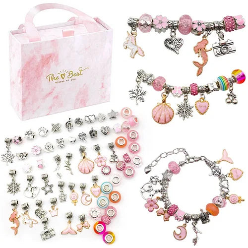 🎄Early Christmas Sale 49% OFF🎁Charm Bracelet Jewelry Making Kit-8