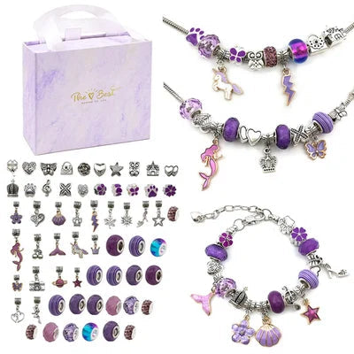 🎄Early Christmas Sale 49% OFF🎁Charm Bracelet Jewelry Making Kit-19