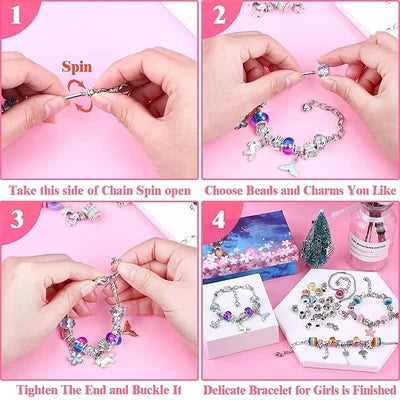 🎄Early Christmas Sale 49% OFF🎁Charm Bracelet Jewelry Making Kit-24