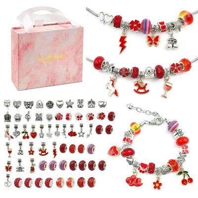 🎄Early Christmas Sale 49% OFF🎁Charm Bracelet Jewelry Making Kit-11