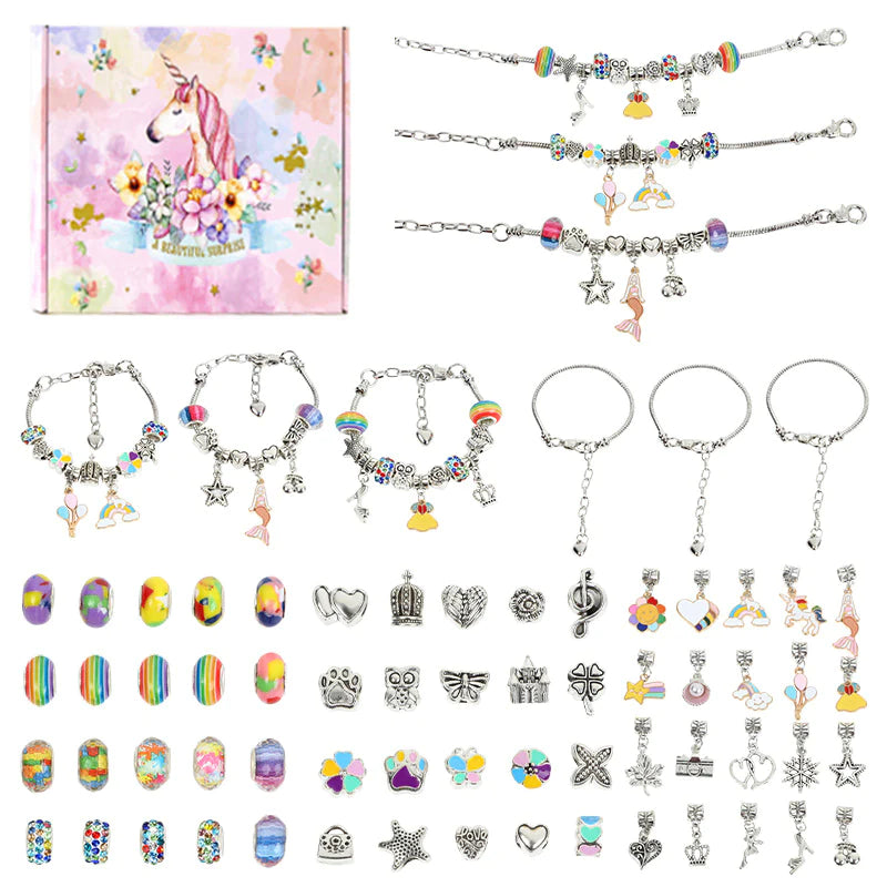 🎄Early Christmas Sale 49% OFF🎁Charm Bracelet Jewelry Making Kit-23