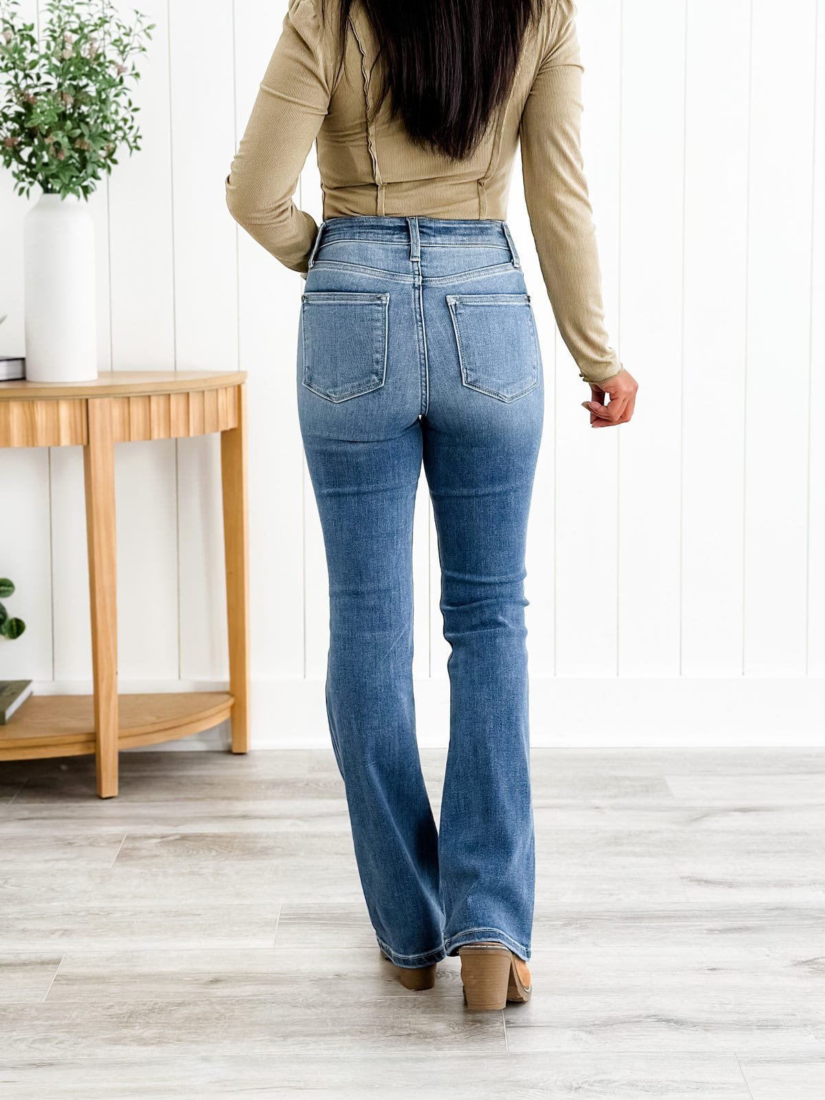 🎁Early Xmas Sales - 49% OFF👖Tummy Control Bootcut Jeans-12