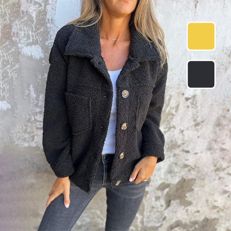 🍂Fall Specials 49% OFF🍂Women's Warm Lapel Cropped Jacket