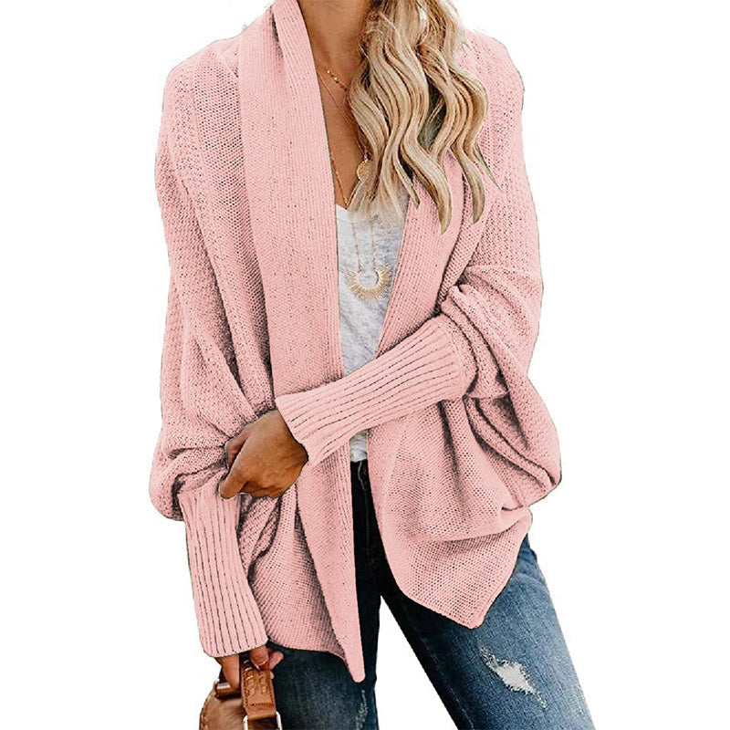 🎁Early Xmas Sales - 49% OFF✨Woman'S Batwing Cable Knitted Slouchy Oversized Cardigan Sweater-9