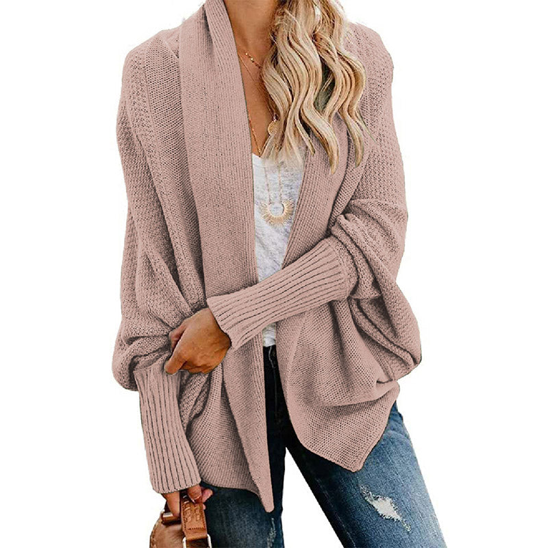 🎁Early Xmas Sales - 49% OFF✨Woman'S Batwing Cable Knitted Slouchy Oversized Cardigan Sweater-8