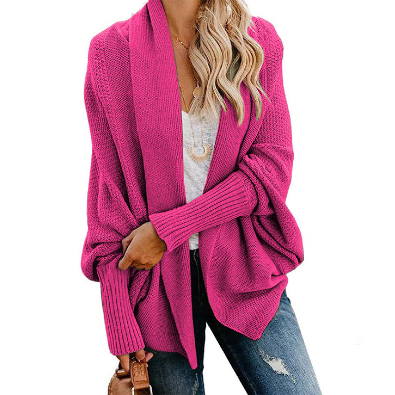 🎁Early Xmas Sales - 49% OFF✨Woman'S Batwing Cable Knitted Slouchy Oversized Cardigan Sweater-19