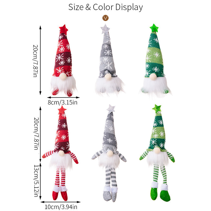 🎁Early Xmas Sales - 49% OFF🎅Faceless Christmas Gnome Doll Lights Hanging Ornament-4