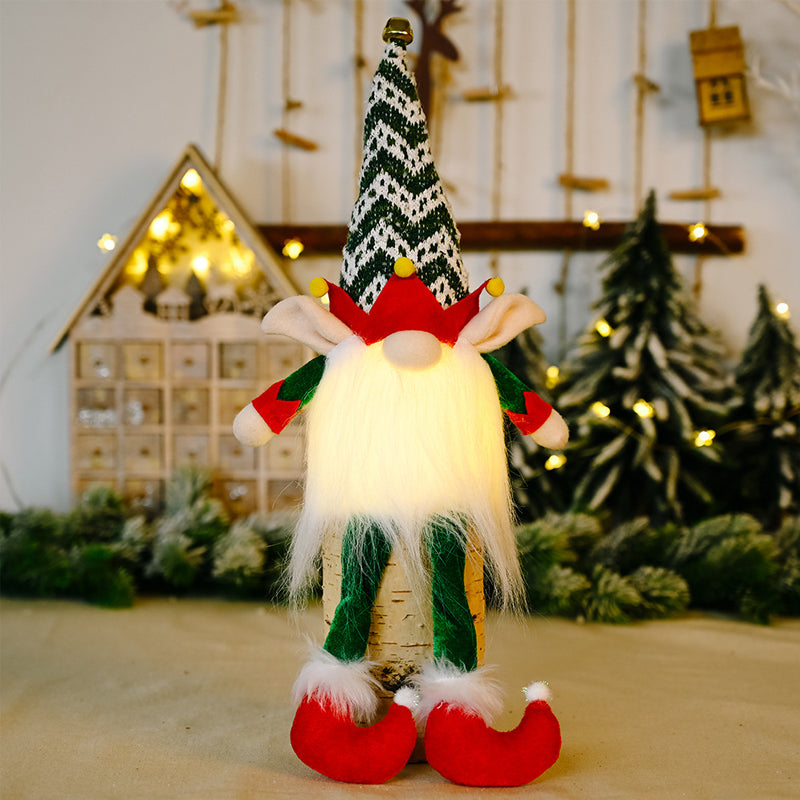 🎁Early Xmas Sales - 49% OFF🎅Faceless Christmas Gnome Doll Lights Hanging Ornament-9